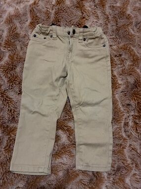 Like new Lucky brand toddler khaki pants, slim fit with adjustable waist